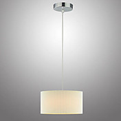 11W Minimalist Pendant Light With Fabric Shade