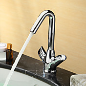 Sprinkle® by Lightinthebox - Centerset Two Handles Brass Bathroom Sink Faucet-Chrome Finish