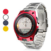 Unisex's Multi-Functional Style Alloy Automatic Analog-Digital Wrist Watch (Silver)