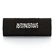 Fabulous Satin with Crystal Evening Handbag/Clutches(More Colors)