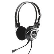 LPS-1003 ergonômico Hi-fi auscultadores estéreo com microfone para jogos e Skype