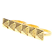Egitto Piramide d'oro anelli Triple