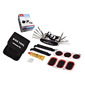 Multifunctionele Roestvrij Bicycle Repair Tool met Gereedschapstas 21042