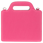 Patrón Lichee PU Bolsa de cuero con correa y soporte para iPad 2 y el nuevo iPad