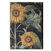 gestreckten Leinen druckt vintage floral Sonnenblume 1212-0151