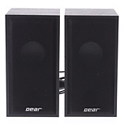 M1 CHER bois de haute qualité Noir Haut-parleur Pour USB