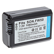 Digital Video Batteria Sostituire FW50 Sony per Sony NEX NEX3 (7,2 V, 1080 mAh)