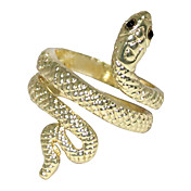 Kveilet Snake Alloy Ring (Golden)