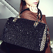 Kvinder Sequin Leopard Satchel