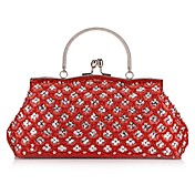 Charming Satin with Crystal and Sequins Evening Handbag/Clutches(More Colors)