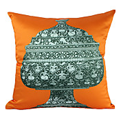 Pérsia tradicional Laranja Poliéster fronha decorativa