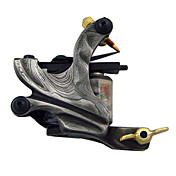 Damascus steel Tattoo Machine Gun both Liner and Shader
