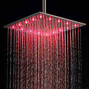 16 inch roestvrij stalen vierkante geleid regenval douche kop (zonder douche-arm) (0758-hm-bd005-1)