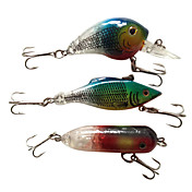 Floating / Sinking luminose di plastica Pack Lure Pesca (3 pezzi)