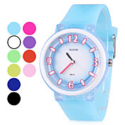 Unisex Rubber Quartz Analog Wrist Watch (Assorted Colors)