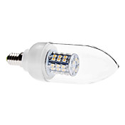 E14 3.5W 48x3528 SMD 230-250LM 3000-3500K Warm White Light Bulb Candle LED (110V/220V)