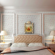 Country Style Floral Roses PVC Wall Paper 1301-0006