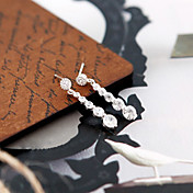 Kvinners Rhinestone Decor stjerne Studs