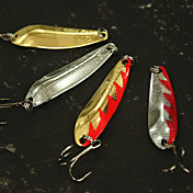 metallo cucchiai esca 58mm/10g naufragio pesca con esche artificiali 5pcs