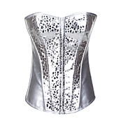 Charme PU senza spalline chiusura anteriore cerniera corsetti shapewear