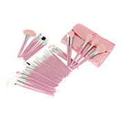 48Pcs Lovely Pink Profession Uld Pensel sæt med Facial Brush