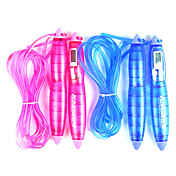 PVC e ABS Handle LCD Rope Skipping ajustável com o tempo de contagem, e Função calorias (cores sortidas, 3M)