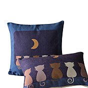 Conjunto de 2 Pacífica Noite fronha de algodão / linho decorativa