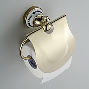 Keramiske Wall Mount gylne Ti-PVD toalett roll holdere