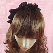 Handmade Black Chiffon Classic Lolita Headband