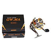 GuangWei Spinning Fishing Reel 5 +1 Ball Bearing (Silver)
