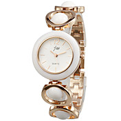 Charming Alloy Round Glass Quartz Women's Watch