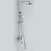 Chrome Finish Contemporary Style Duscharmatur mit Durchmesser 20cm Duschkopf + Handbrause