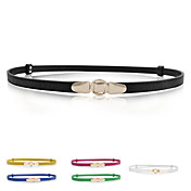 Simples Feminina Color Fashion Medalha fivela de cinto