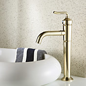 Antique Style Centerset Ti-PVD Finish Brass Bathroom Sink Faucets
