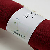 Personalisierte Paper Napkin Ring - Happy Wedding (Set von 50)