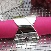 Set of 6 Pieces Solid Alloy Napkin Rings