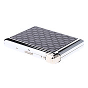 2-in-1 Leather Cover Cigarette Case + Gas Lighter (Hold 20-Cigarette, DH-3308)