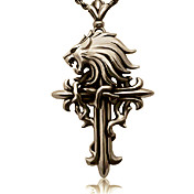 collar inspirado en final fantasy nube luchas lobo símbolo de la cruz