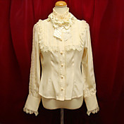 Elegante manga larga de algodón Blusa Lolita Aristocrat Real