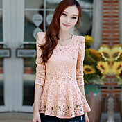 Vrouwen Lace Blouse met ruches