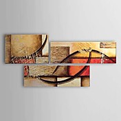 Set main peinture à l'huile abstraite peinte de 3 1303-AB0400