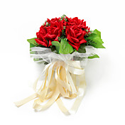 Smukke Red Round Shape Wedding Brude Bouquet