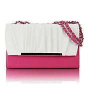 Kvinners Cute Basic Contrast Color Chain crossbody
