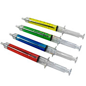 nål tube formet blått blekk kulepenn (tilfeldig farge)