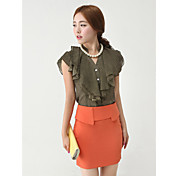 Women's Chiffon Shirt with Ruffles