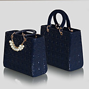 Kvinder Cute Vinatage Print Beaded Tote