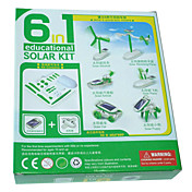 6-in-een educatieve solar robot kit (groen)