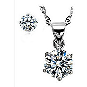 Pretty Alloy With Crystal Women's Jewelry Set Including Necklace,Earrings