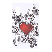 Corazón en forma de patrón TPU Funda para LG E612 Optimus L5