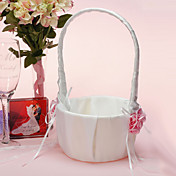 Lovely Flower Basket With Pink Sation Flower (More Colors)